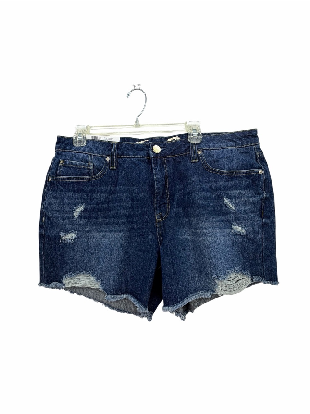 Seven7 Dark Blue Distressed Denim Cutoff Weekend Shorts NWT